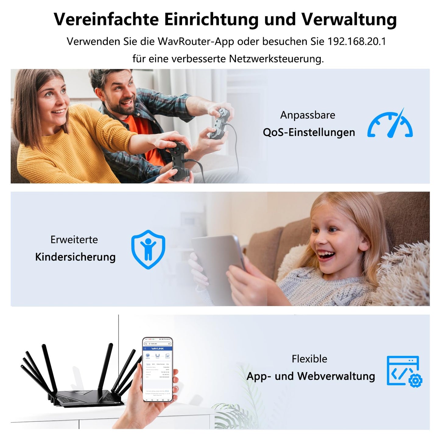 STRONG Atria Mesh Home Kit AX3000 (3er-Pack) – WiFi 6 Add-On Repeater mit Gigabit LAN