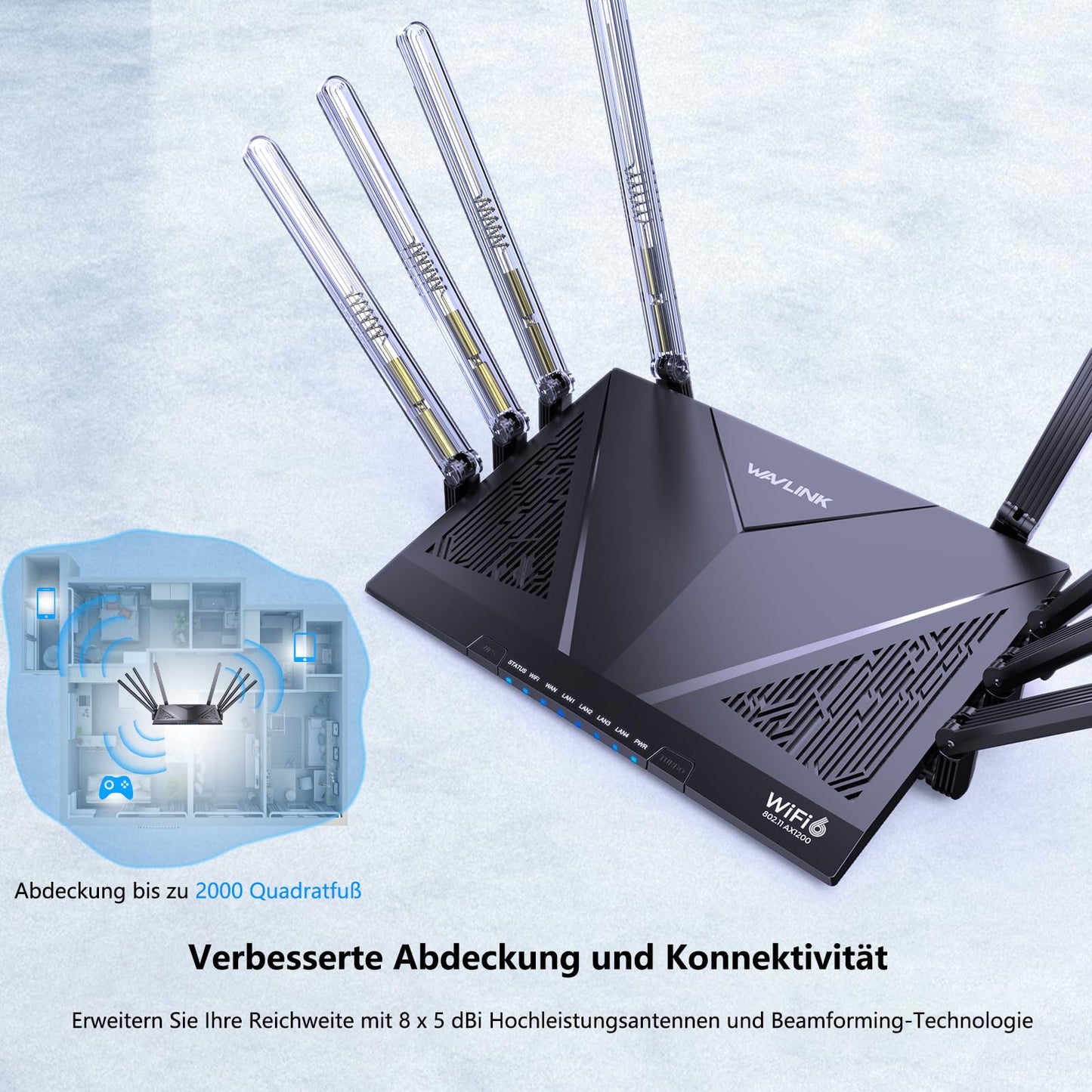 STRONG Atria Mesh Home Kit AX3000 (3er-Pack) – WiFi 6 Add-On Repeater mit Gigabit LAN