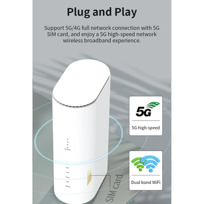 5G WiFi 6 Dual-Band Router – SIM-Slot, 8 Antennen, unterstützt bis zu 32 Benutzer